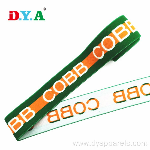 Brand logo elastic band 35mm colorful elastic band
